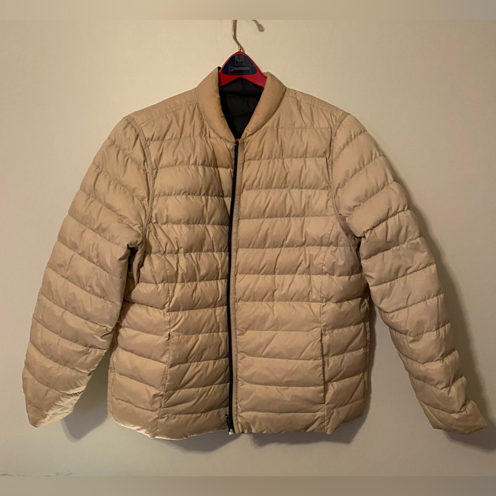 Lands End black/cream puffer jacket L - Picture 5 of 17